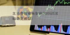 主力资金流向软件(300625三雄极光股票)